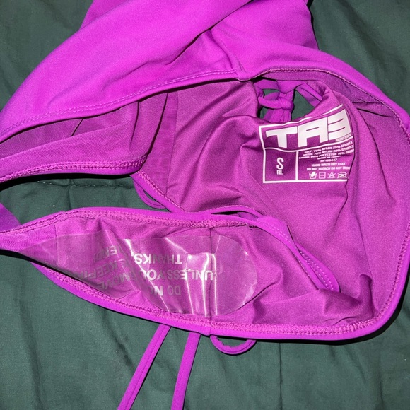 TA3 Plungey Orchid Women's One-Piece Hi-Cut Swimsuit - Picture 4 of 5